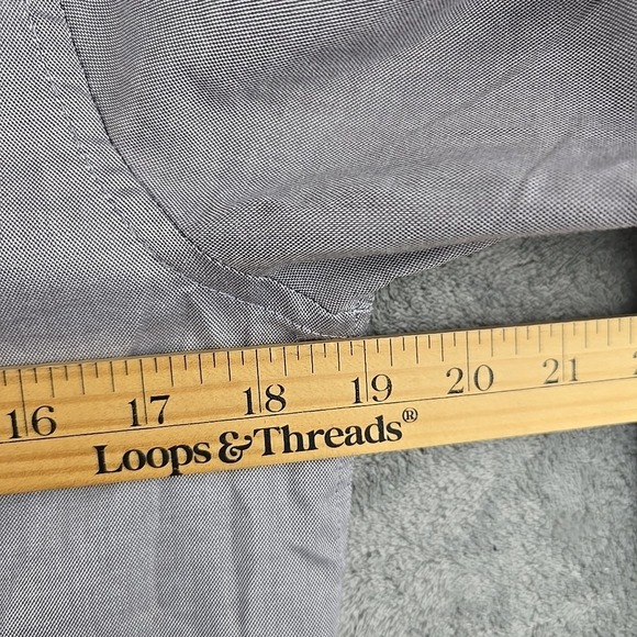 Armani Exchange Slim Fit Dress Shirt Mens Size Small Gray Collared Button Up - Picture 9 of 9